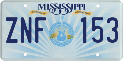 MS license plate ZNF153
