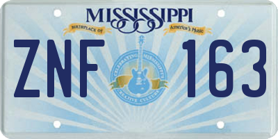 MS license plate ZNF163