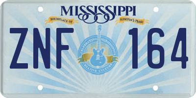 MS license plate ZNF164