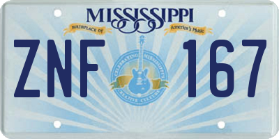 MS license plate ZNF167