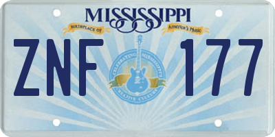 MS license plate ZNF177