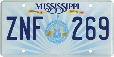 MS license plate ZNF269