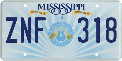MS license plate ZNF318