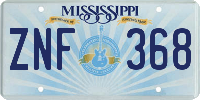 MS license plate ZNF368