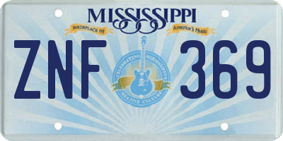 MS license plate ZNF369