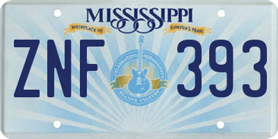 MS license plate ZNF393