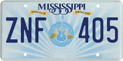 MS license plate ZNF405