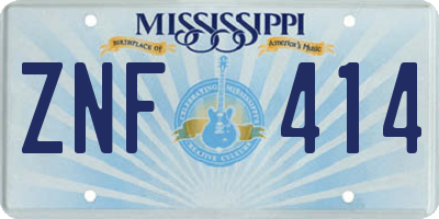 MS license plate ZNF414