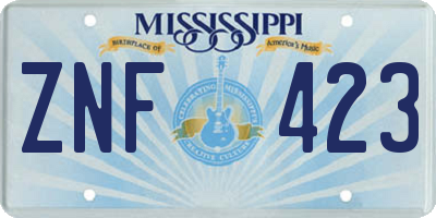MS license plate ZNF423