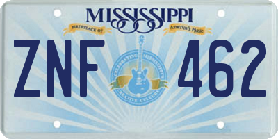 MS license plate ZNF462