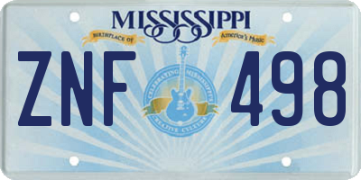 MS license plate ZNF498