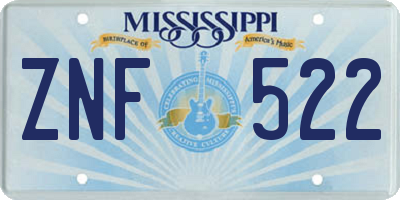 MS license plate ZNF522