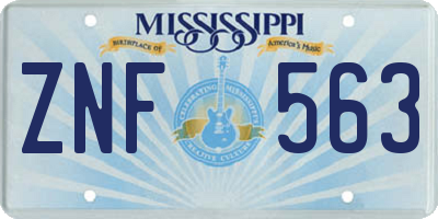MS license plate ZNF563