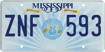 MS license plate ZNF593
