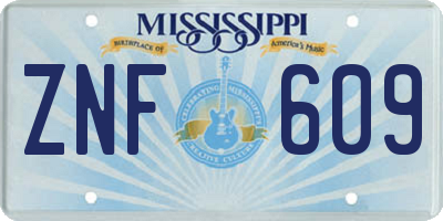 MS license plate ZNF609