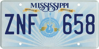 MS license plate ZNF658