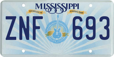 MS license plate ZNF693