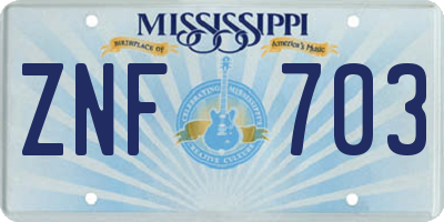 MS license plate ZNF703