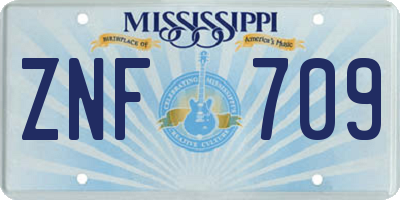 MS license plate ZNF709