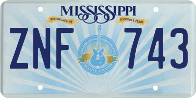 MS license plate ZNF743