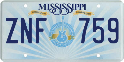 MS license plate ZNF759