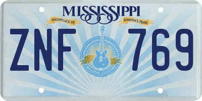 MS license plate ZNF769