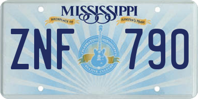 MS license plate ZNF790