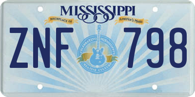 MS license plate ZNF798