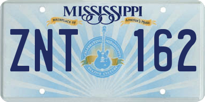 MS license plate ZNT162