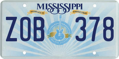 MS license plate ZOB378