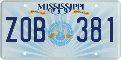 MS license plate ZOB381