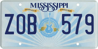 MS license plate ZOB579