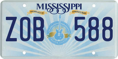 MS license plate ZOB588