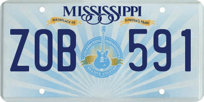 MS license plate ZOB591