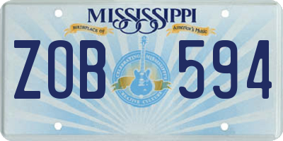 MS license plate ZOB594