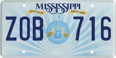 MS license plate ZOB716