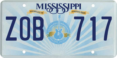 MS license plate ZOB717
