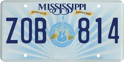 MS license plate ZOB814