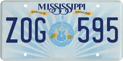 MS license plate ZOG595