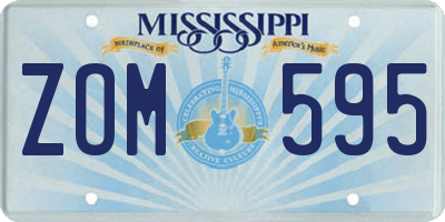 MS license plate ZOM595