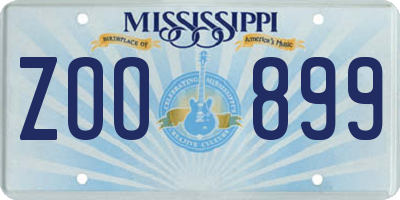 MS license plate ZOO899