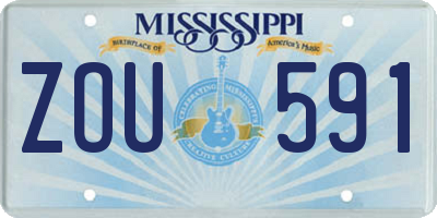 MS license plate ZOU591