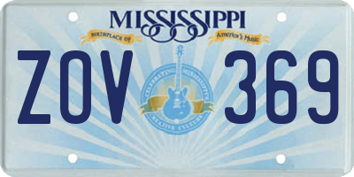 MS license plate ZOV369