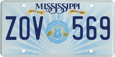 MS license plate ZOV569