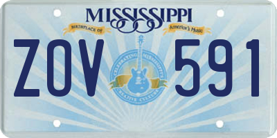 MS license plate ZOV591