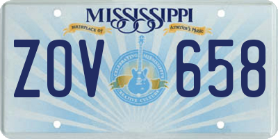MS license plate ZOV658