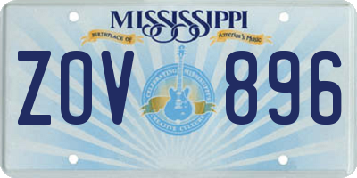 MS license plate ZOV896
