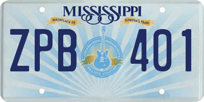 MS license plate ZPB401