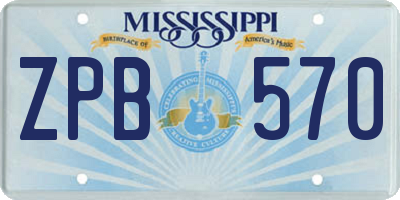 MS license plate ZPB570
