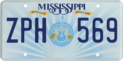 MS license plate ZPH569